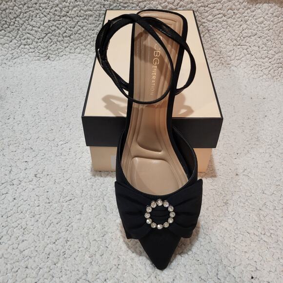 NEW BCBGeneration Women's IPANY-4 Pump Kitten heels SIZE 9.5 Black - Picture 1 of 8